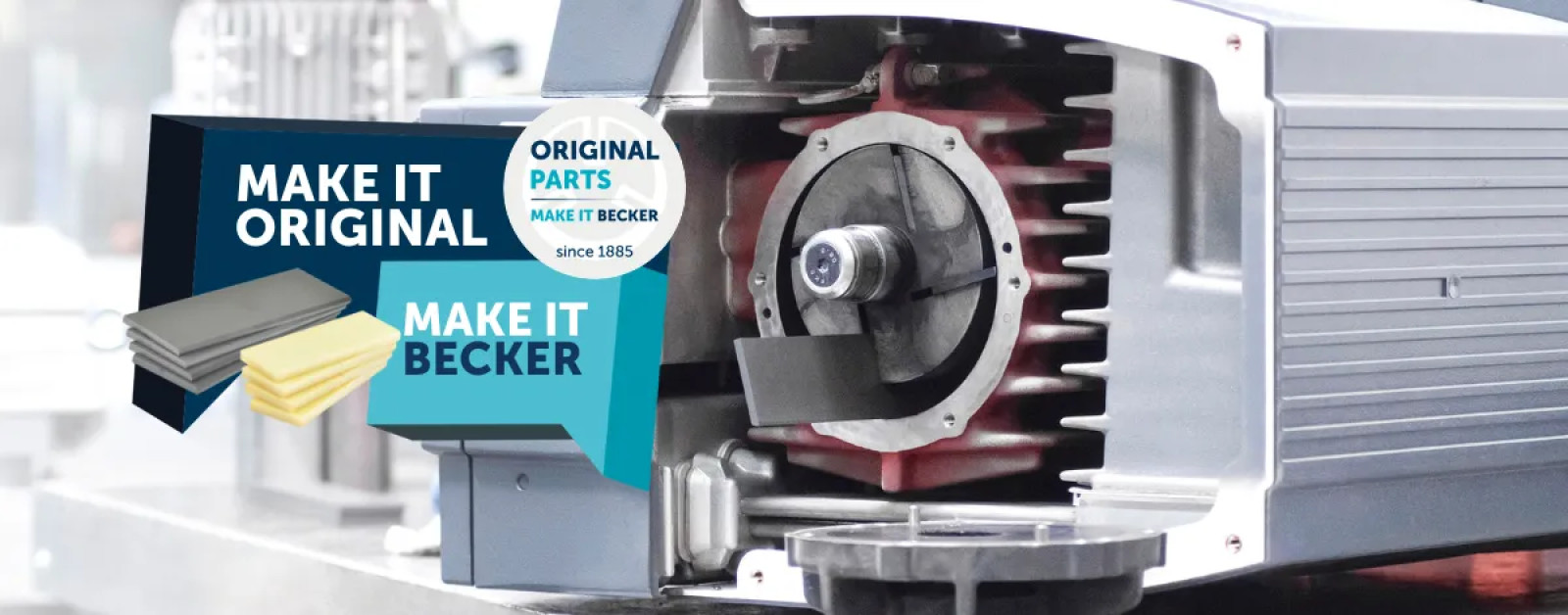 How do BECKER vacuum pump vanes help maximise the...