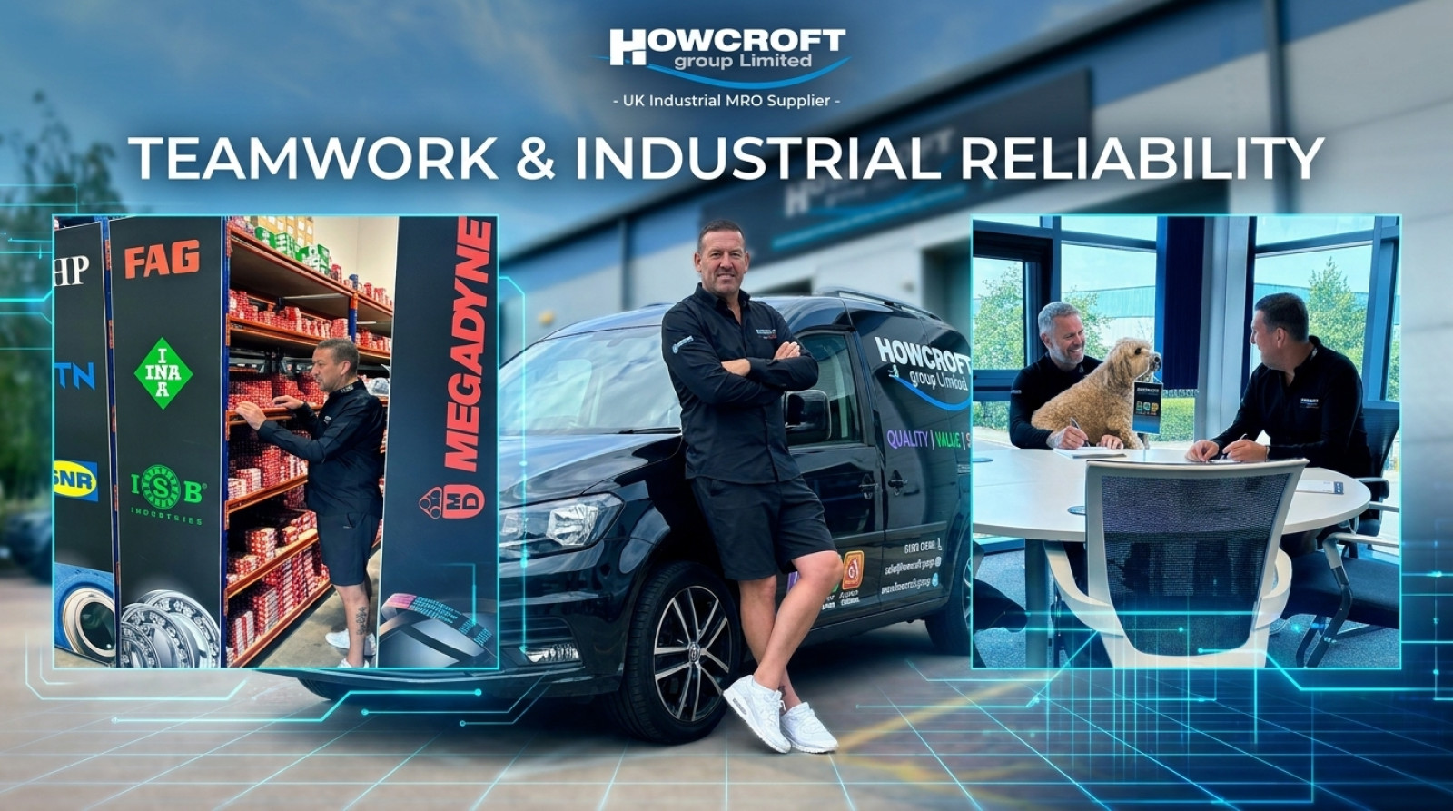 Teamwork, Grit, and Premium MRO: Company Ambassador Mark Crossley Visits Howcroft HQ! ⚽️⚙️