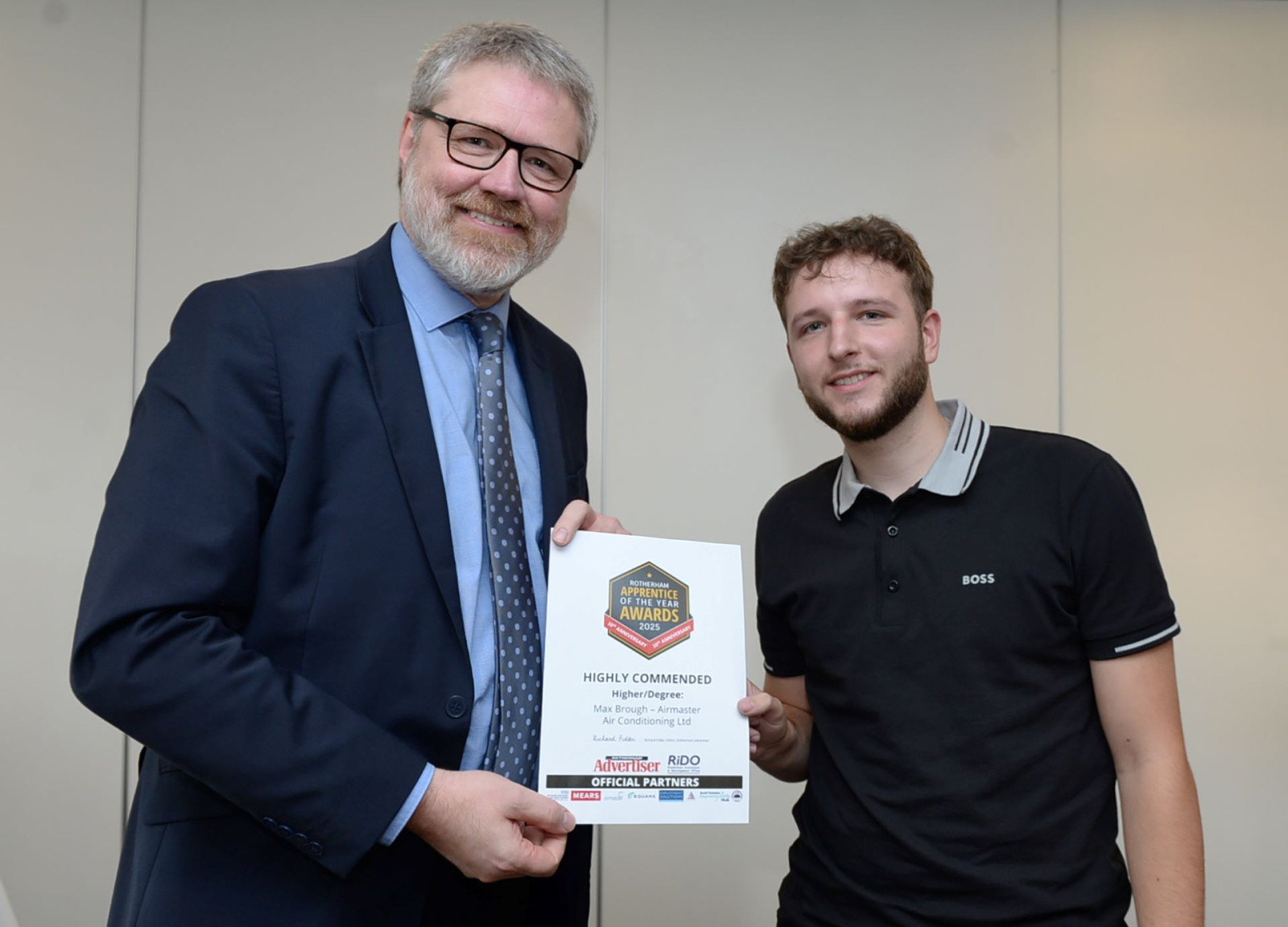Airmaster Design Apprentice Max Brough Recognised...