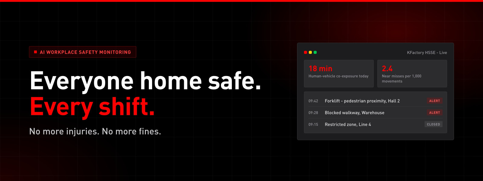 Everyone home safe. Every shift.