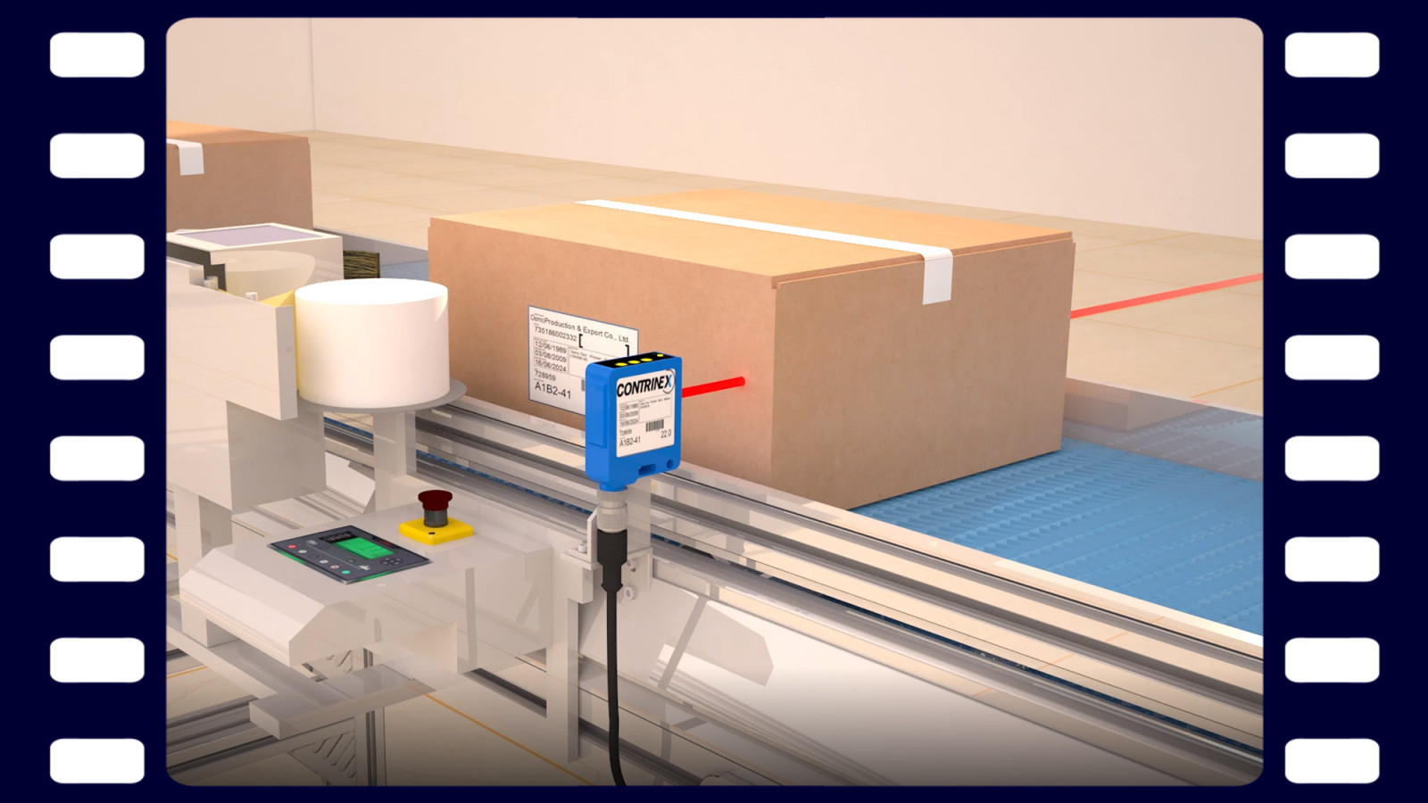 Contrinex Contrast sensor ensuring label alignment