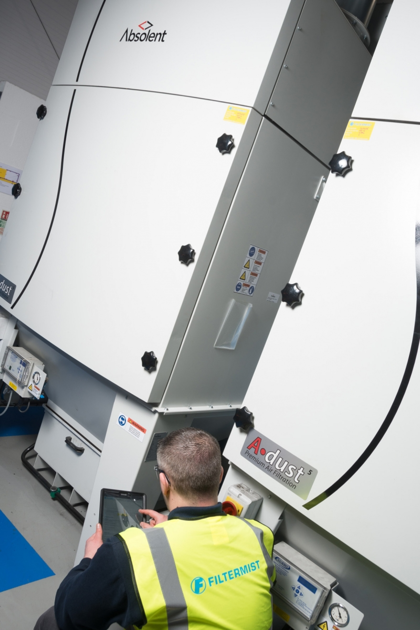 In-house LEV engineers carry out CoSHH compliant testing on Filtermists own extraction system