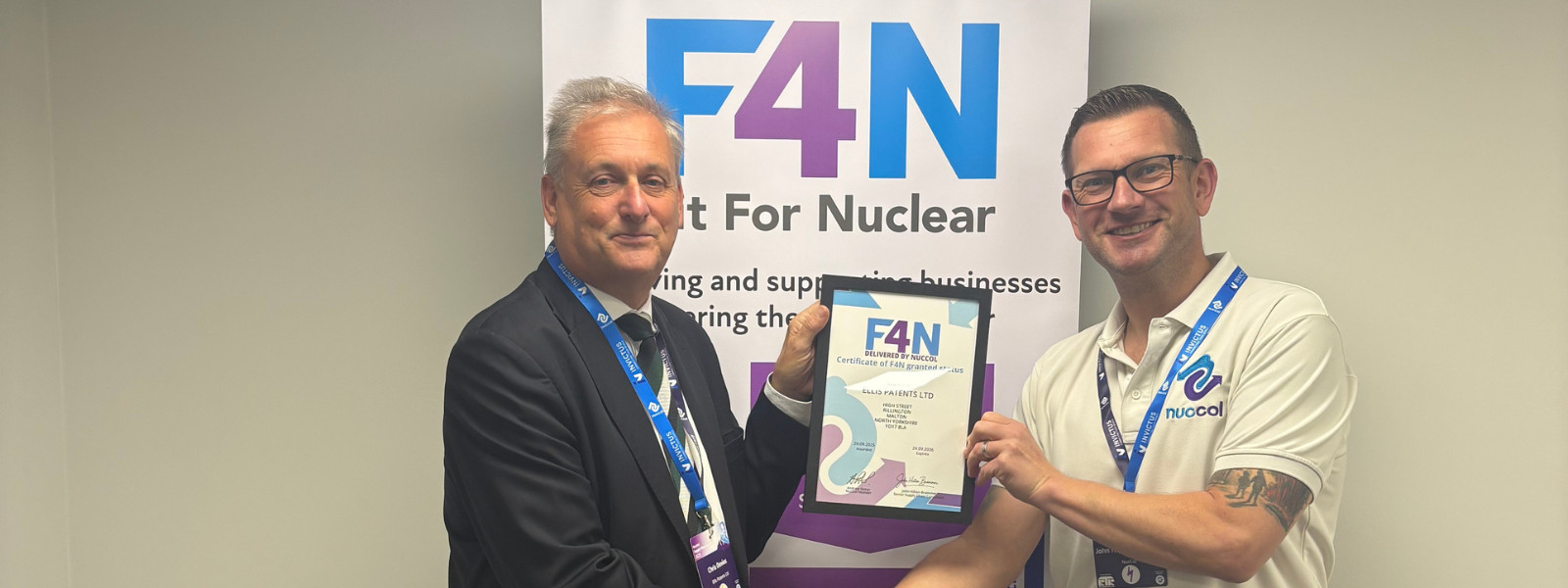 Ellis awarded Fit For Nuclear status