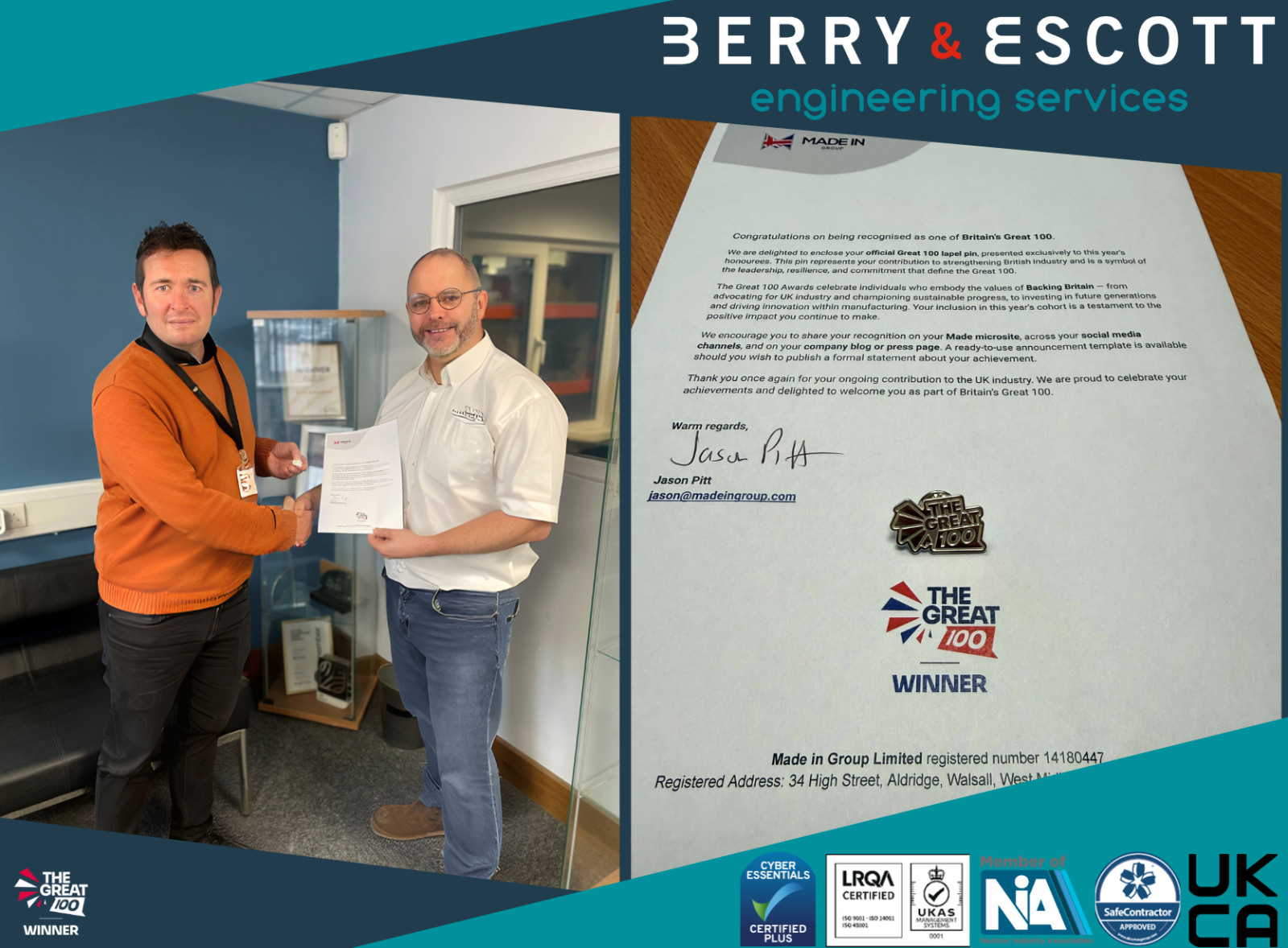 Lee Berry – One of Britain’s Great 100!