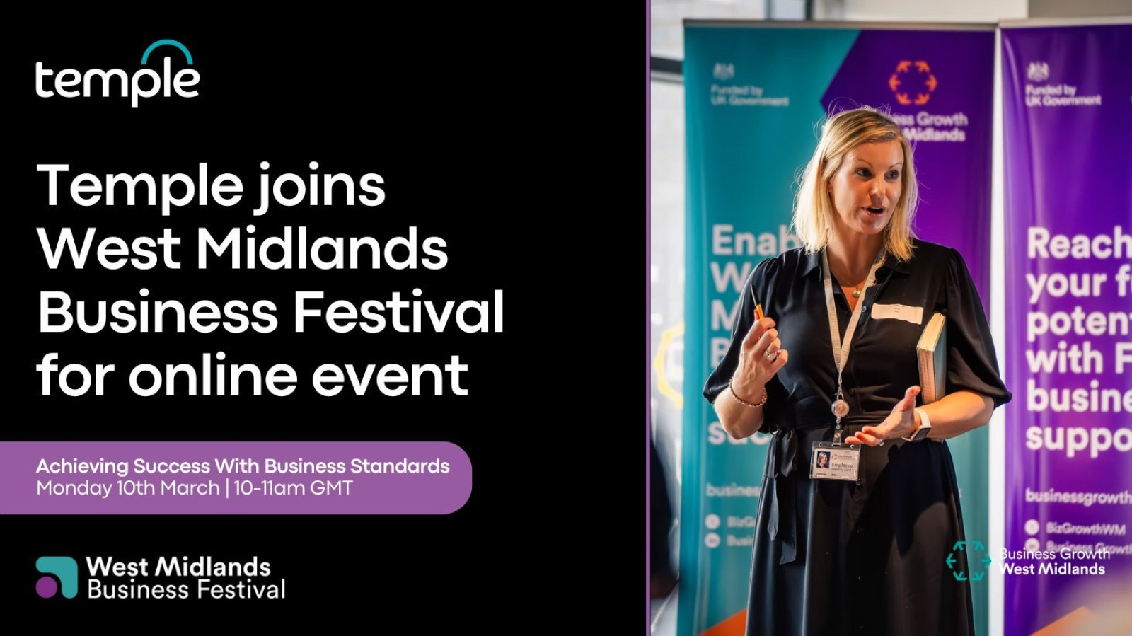 Temple joins West Midlands Business Festival for o...