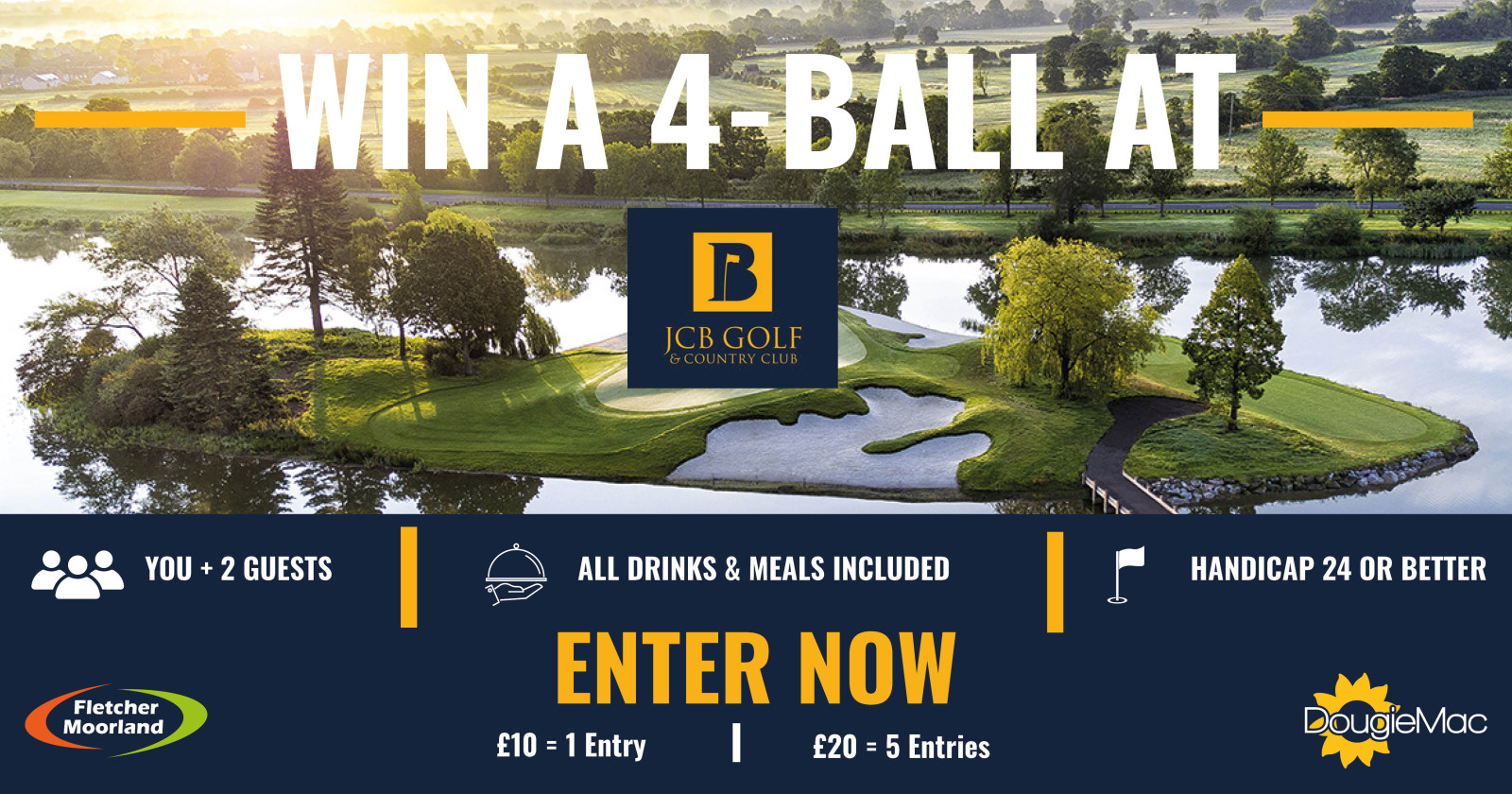 Charity Golf Day - Win a 4-Ball at JCB Golf & Coun...