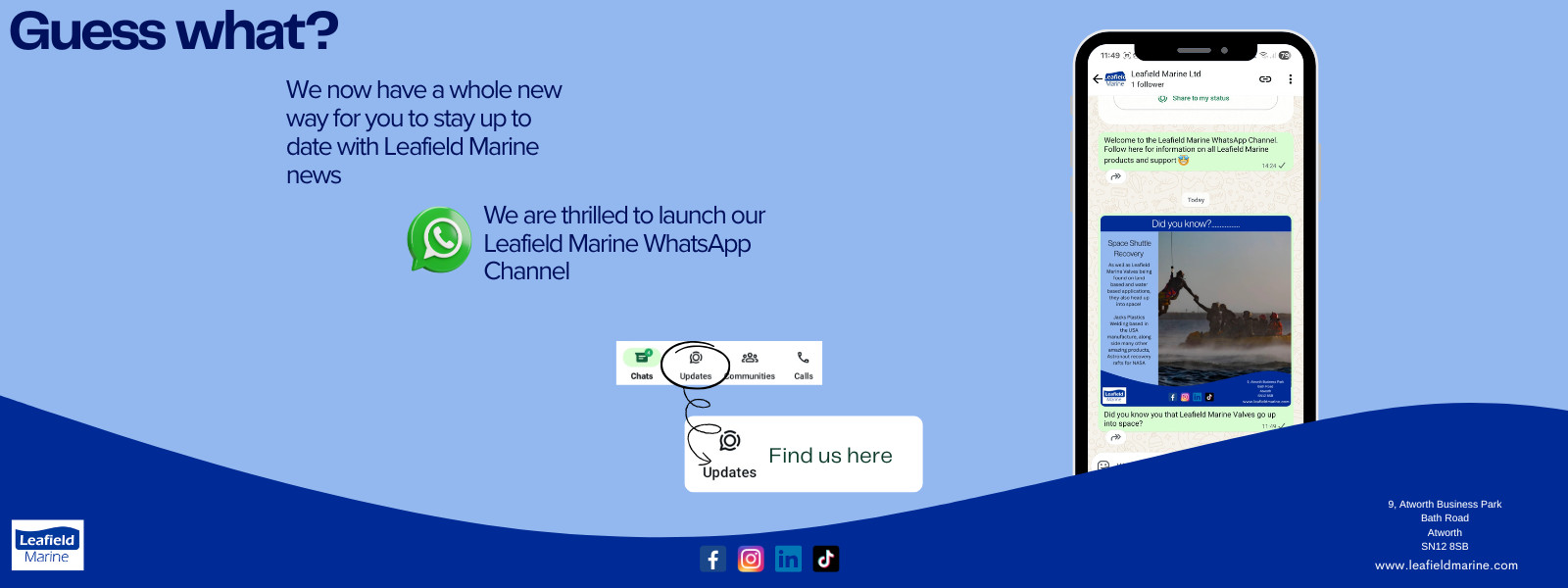 Leafield Marine WhatsApp Channel