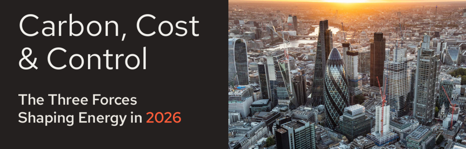 Carbon, Cost and Control : The Three Forces Shapin...